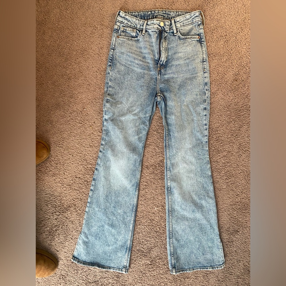 Old navy high waisted flare jeans